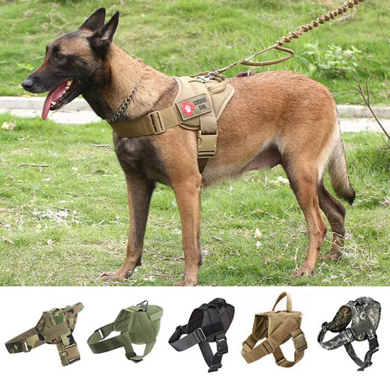 1000D Nylon Tactical Dog Vest - Waterproof, Comfort & Convenience for Pet