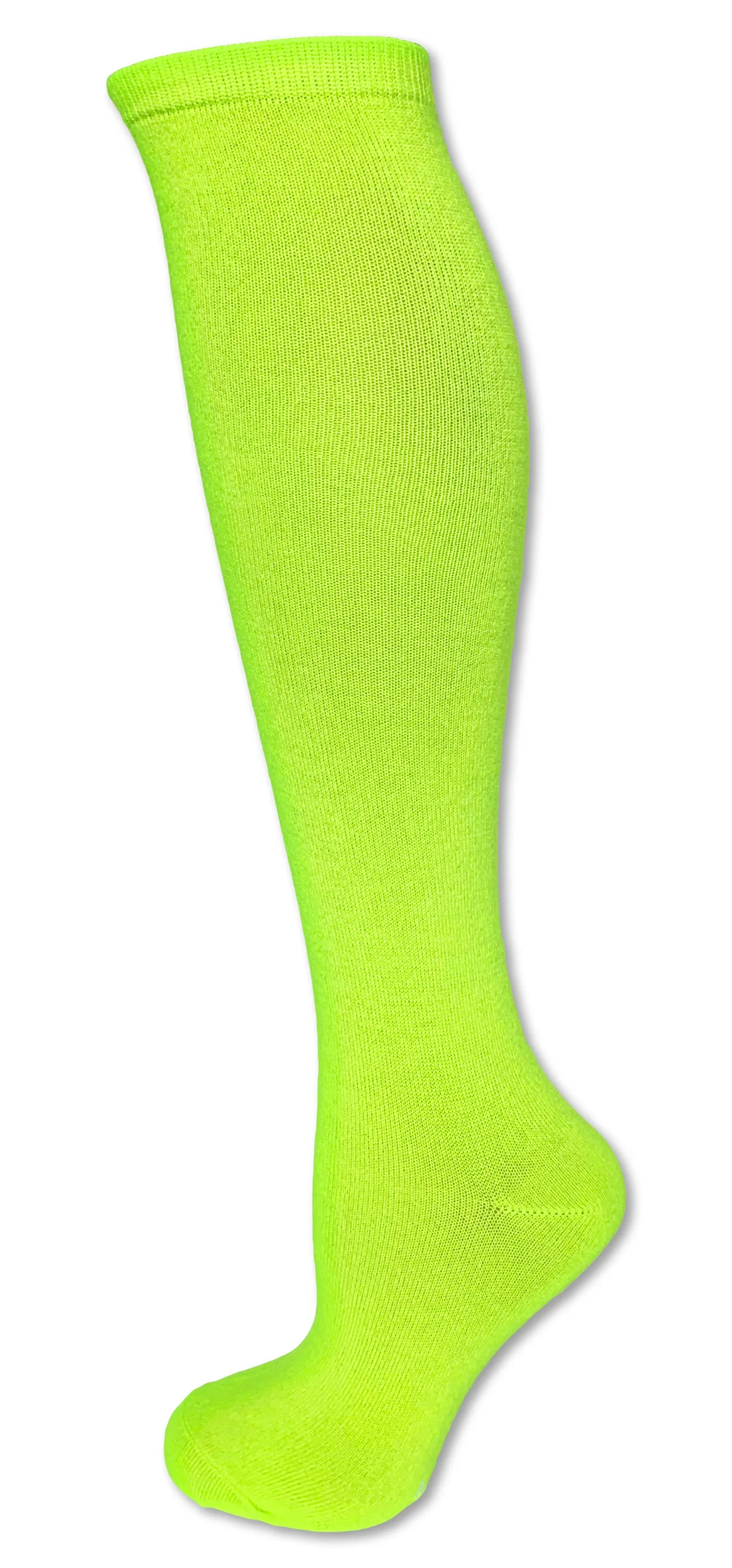 6 Pack Neon Solid Color Knee High Tube Socks