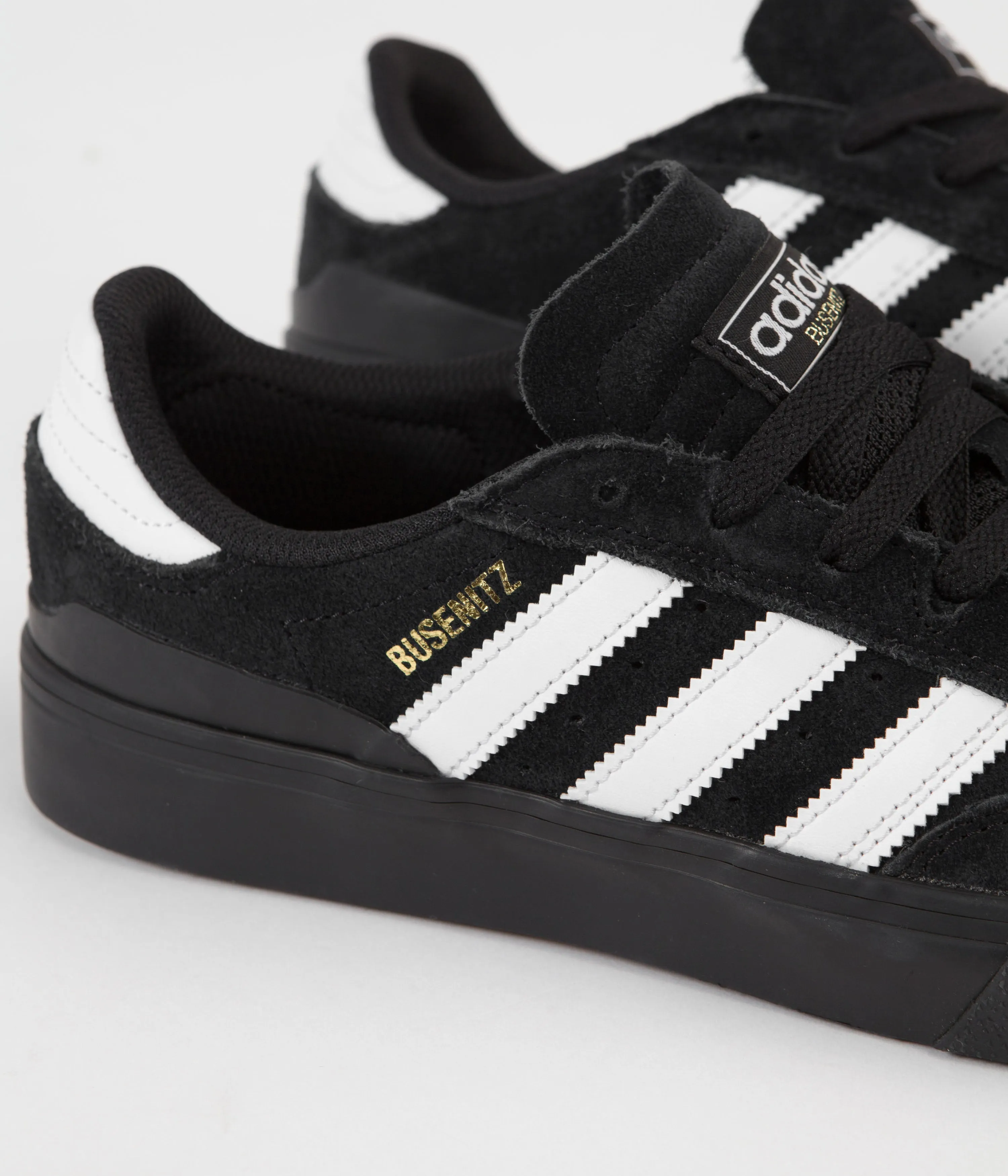 Adidas Busenitz Vulc II Shoes - Core Black / FTWR White / Gold Metallic