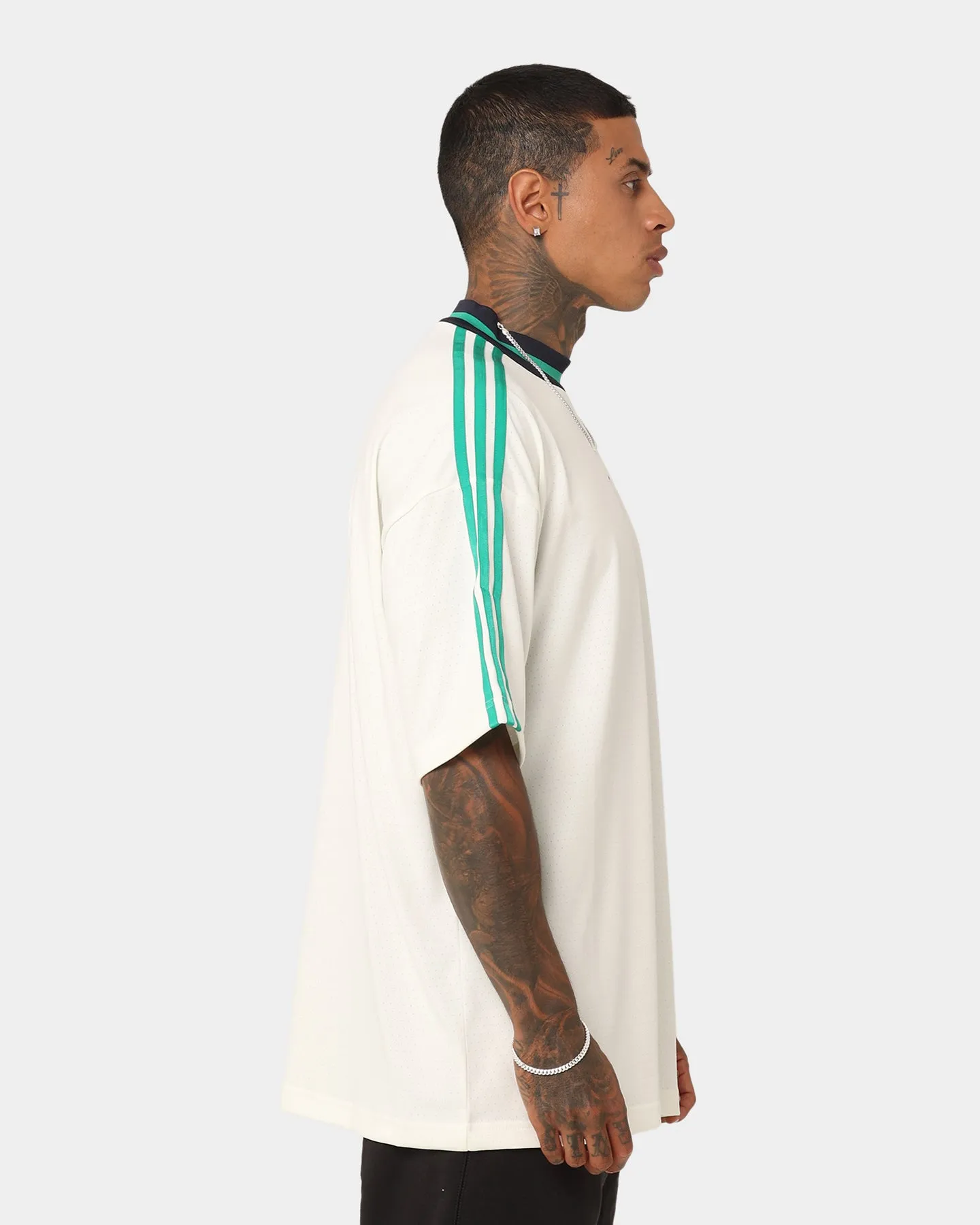 Adidas High Premium T-Shirt Off White/Court Green