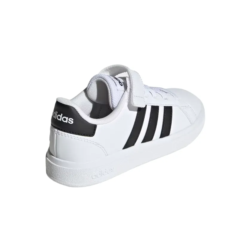 Adidas scarpa sneakers da bambino Grand Court 2.0 EL GW6521 bianco-nero