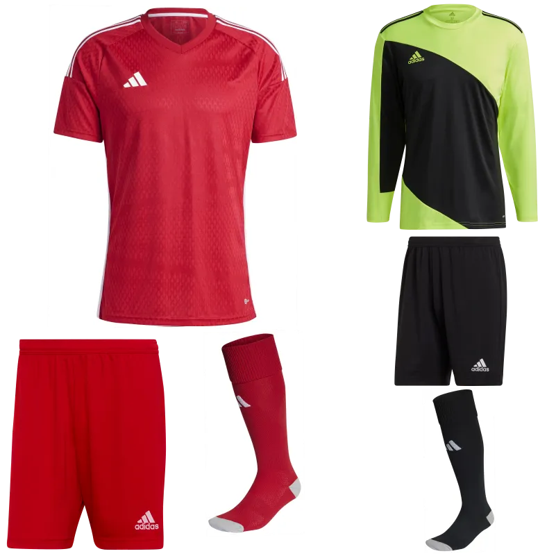 ADIDAS TIRO 23 COMPETITION MATCH SS KIT BUNDLE TEAM POWER RED/WHITE