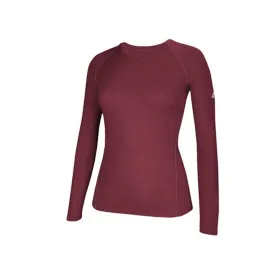 adidas Women's Collegiate Burgundy Climalite Long Sleeve Tee