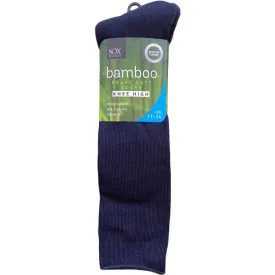 Bamboo Heavy Duty Socks - Knee High - Navy