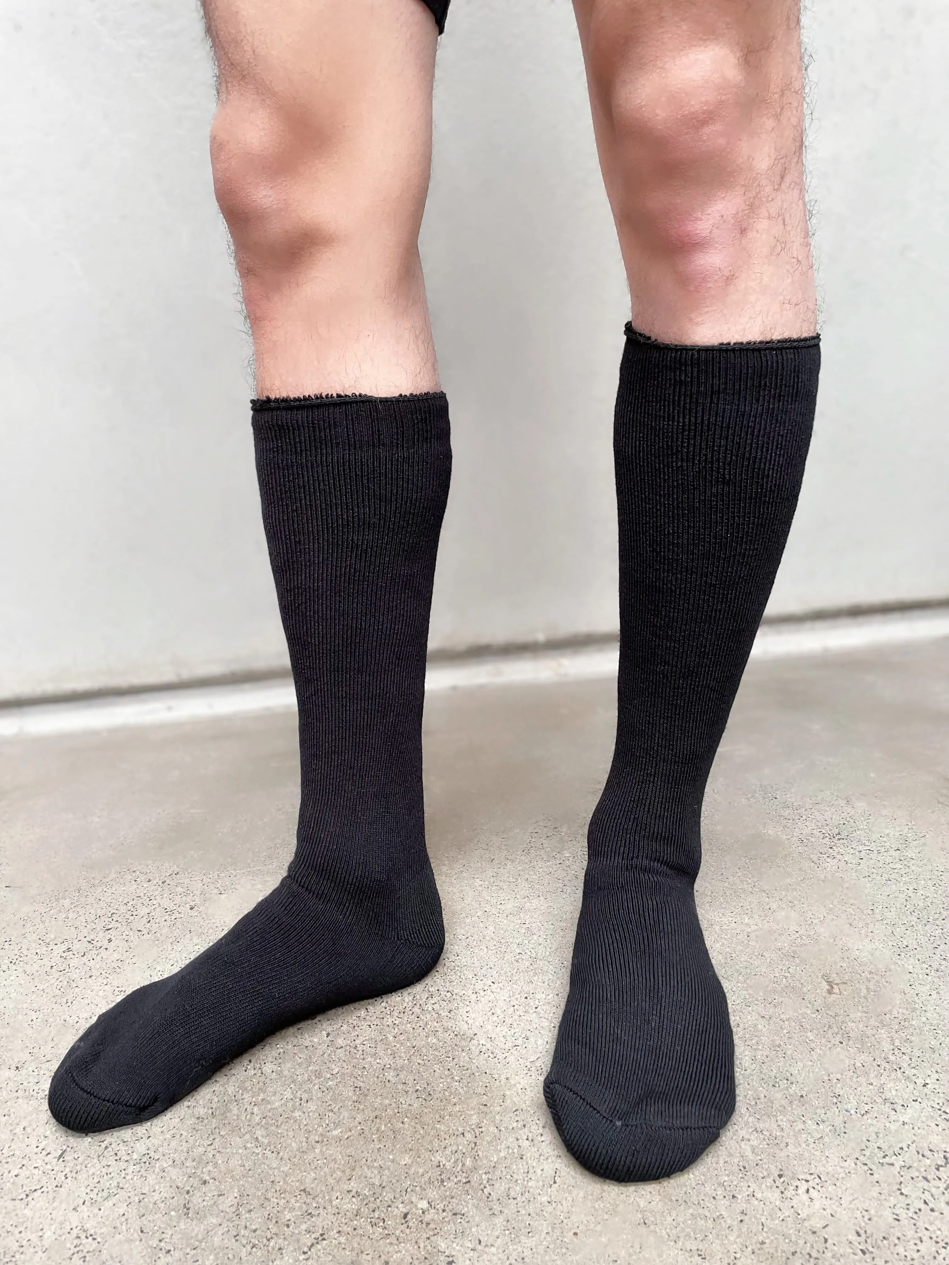 Bamboo Heavy Duty Socks - Knee High - Navy