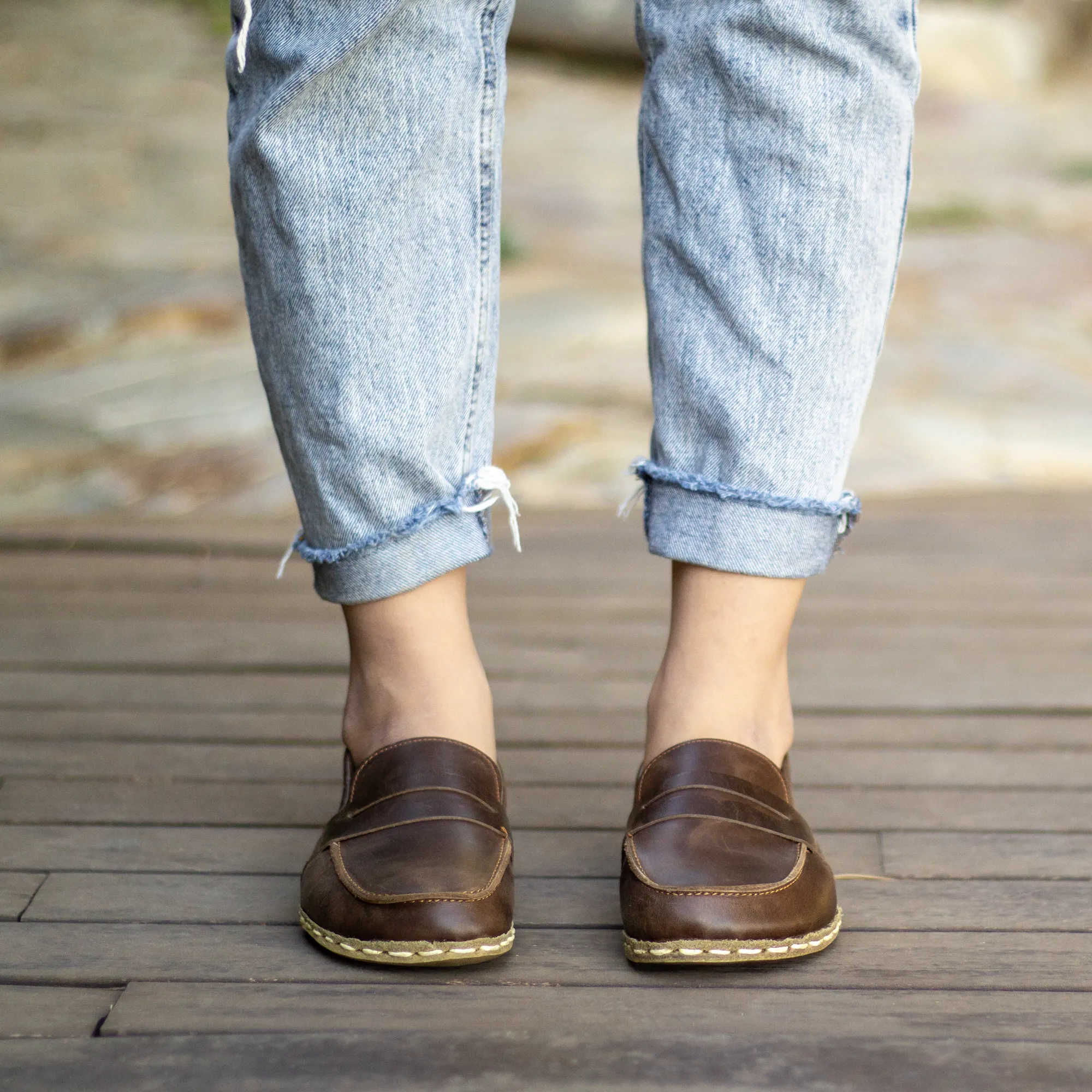 Barefoot Earthing Shoes Crazy Classic Brown Women