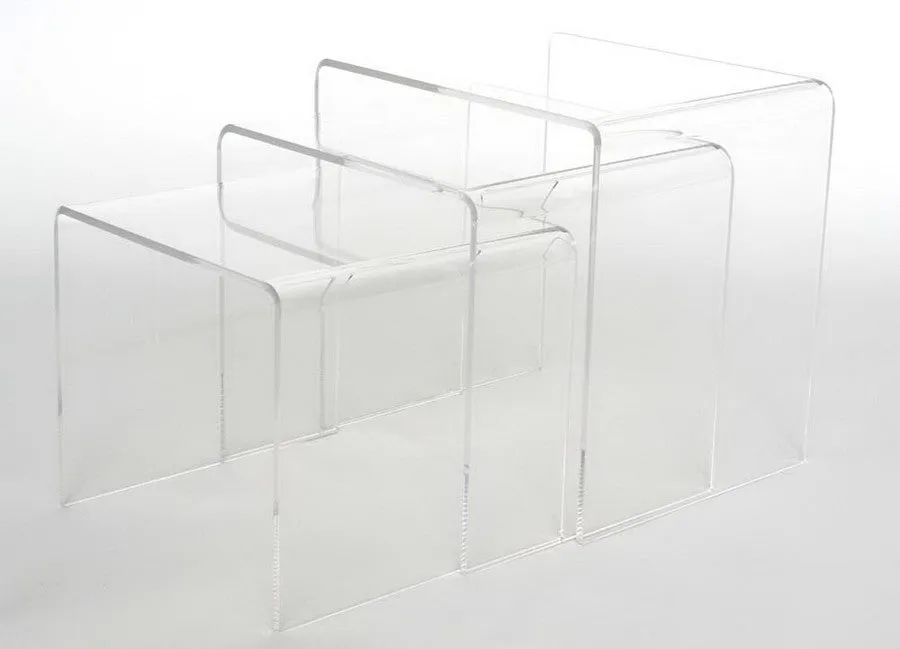 Baxton Studio Acrylic Nesting Table 3-Pc