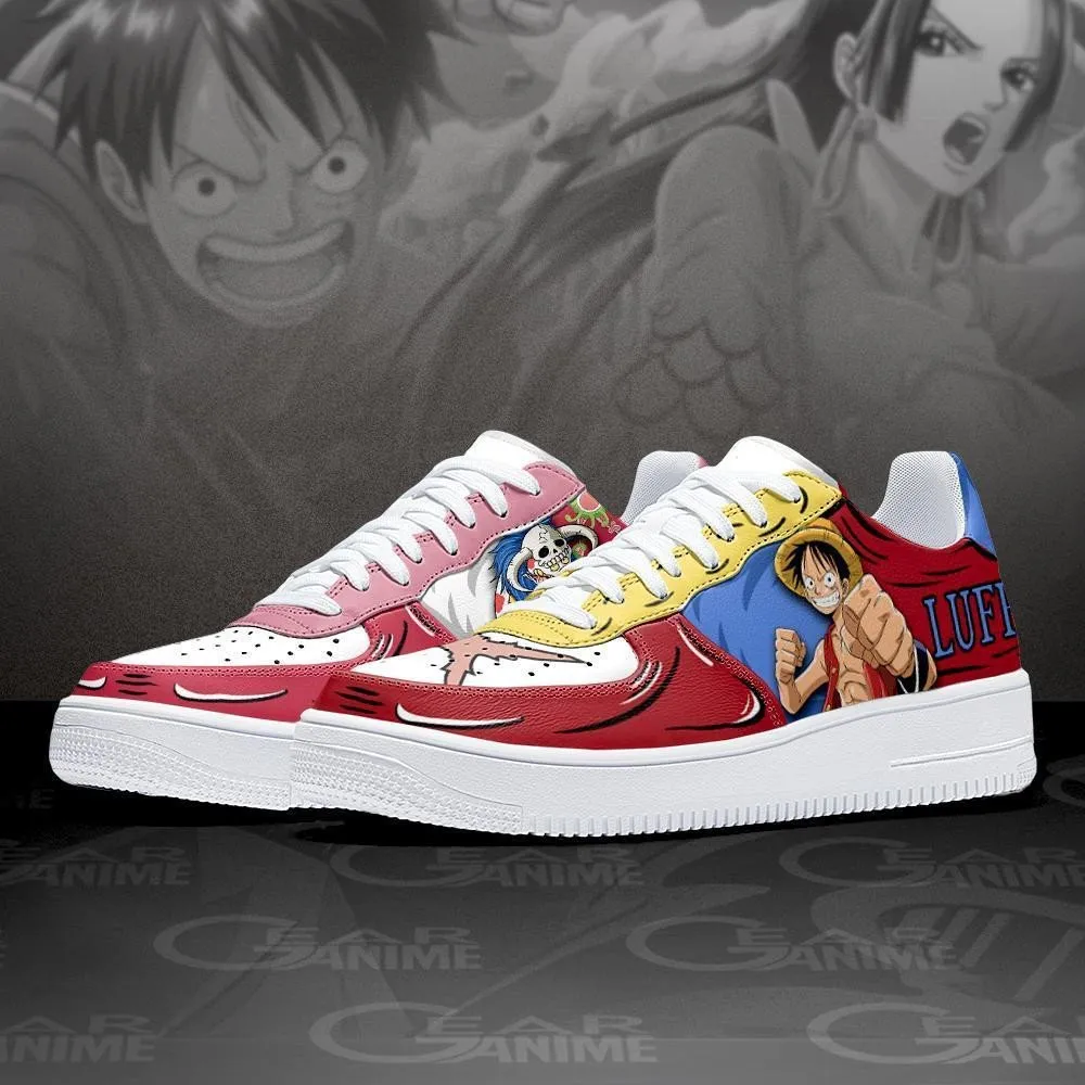 Boa Hancock And Luffy Air Sneakers Custom Anime OP Shoes