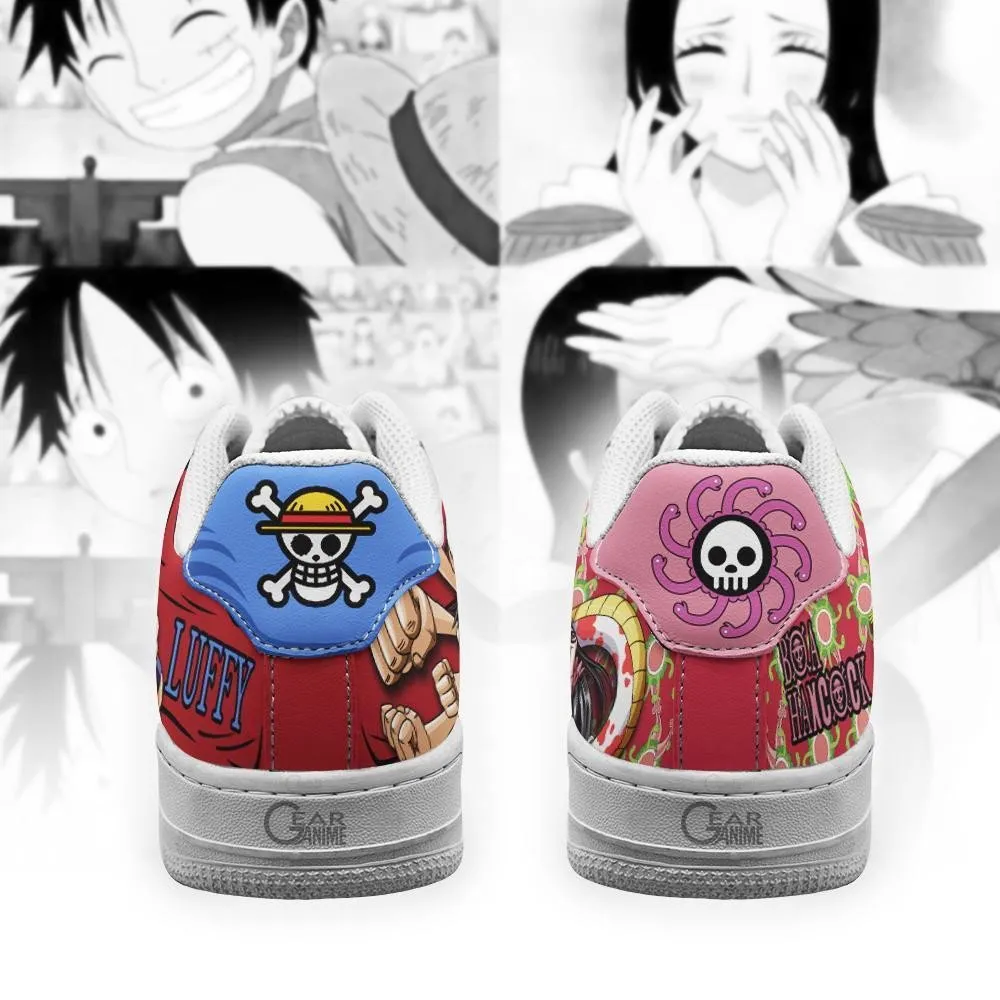 Boa Hancock And Luffy Air Sneakers Custom Anime OP Shoes