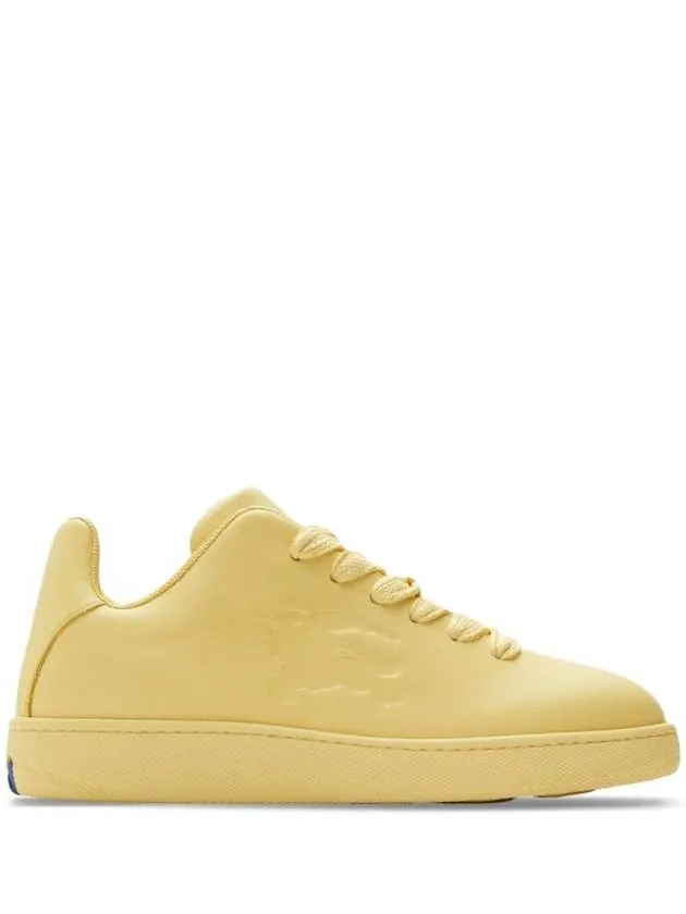 Box Leather Low-Top Sneakers Yellow