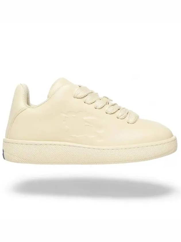 Box Leather Low-Top Sneakers Yellow