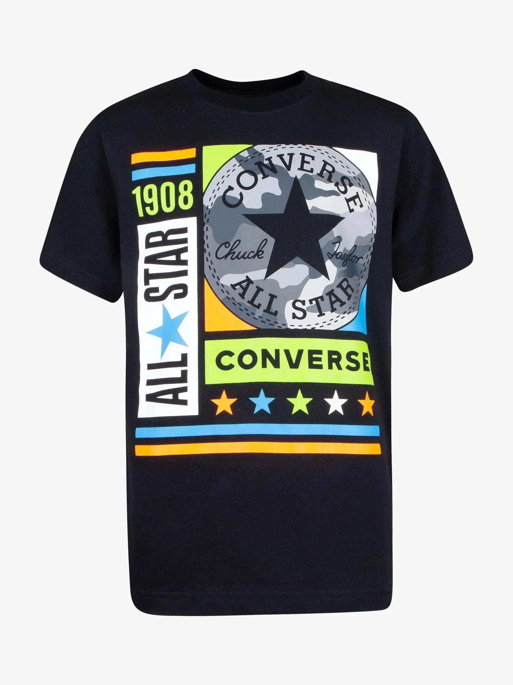 Boys Camo Mixed Box Graphic T-Shirt | Converse