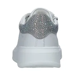 CafèNoir sneakers da ragazza con laccio e zip laterale C-2020 white