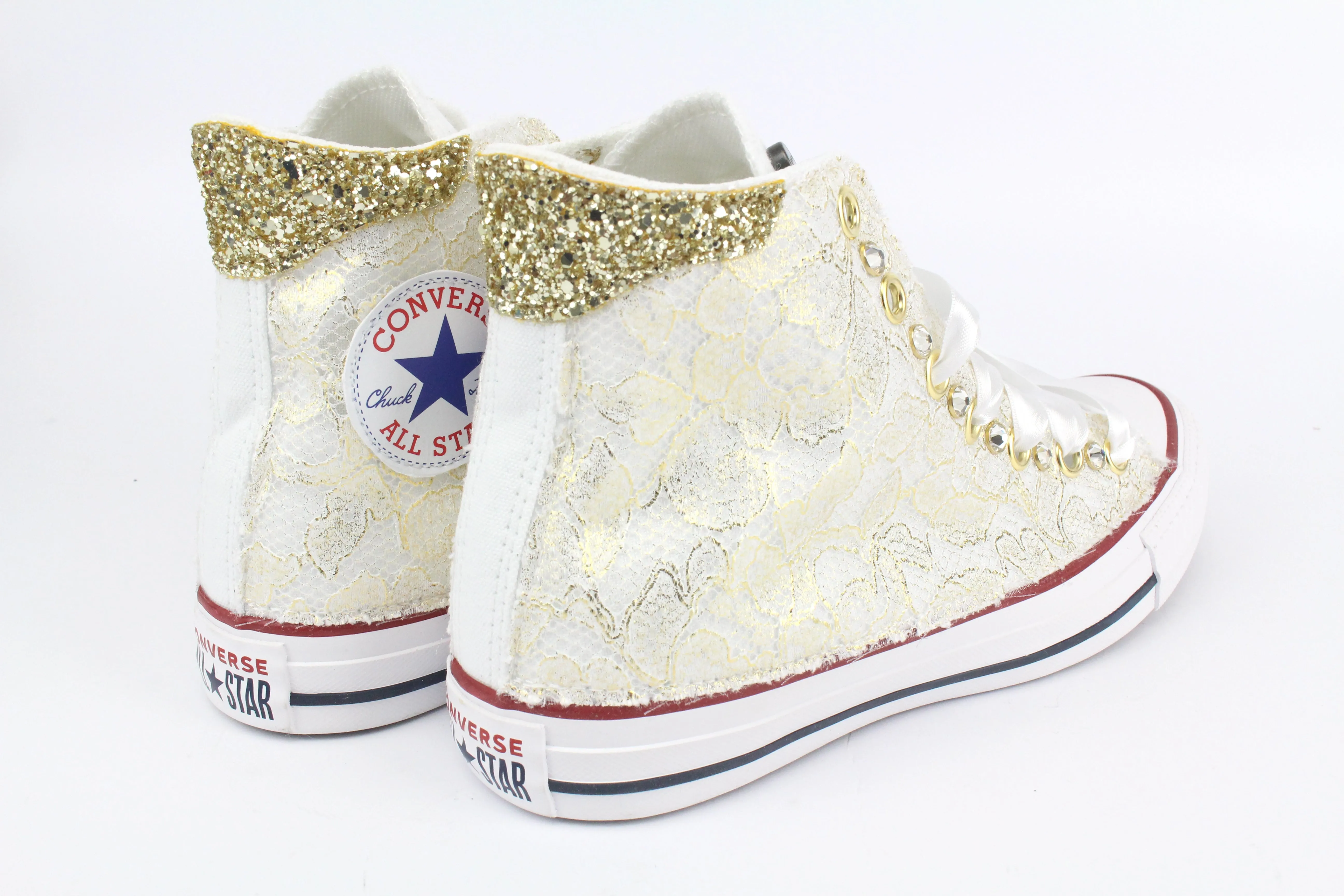 Converse All Star Pizzo Oro & Strass