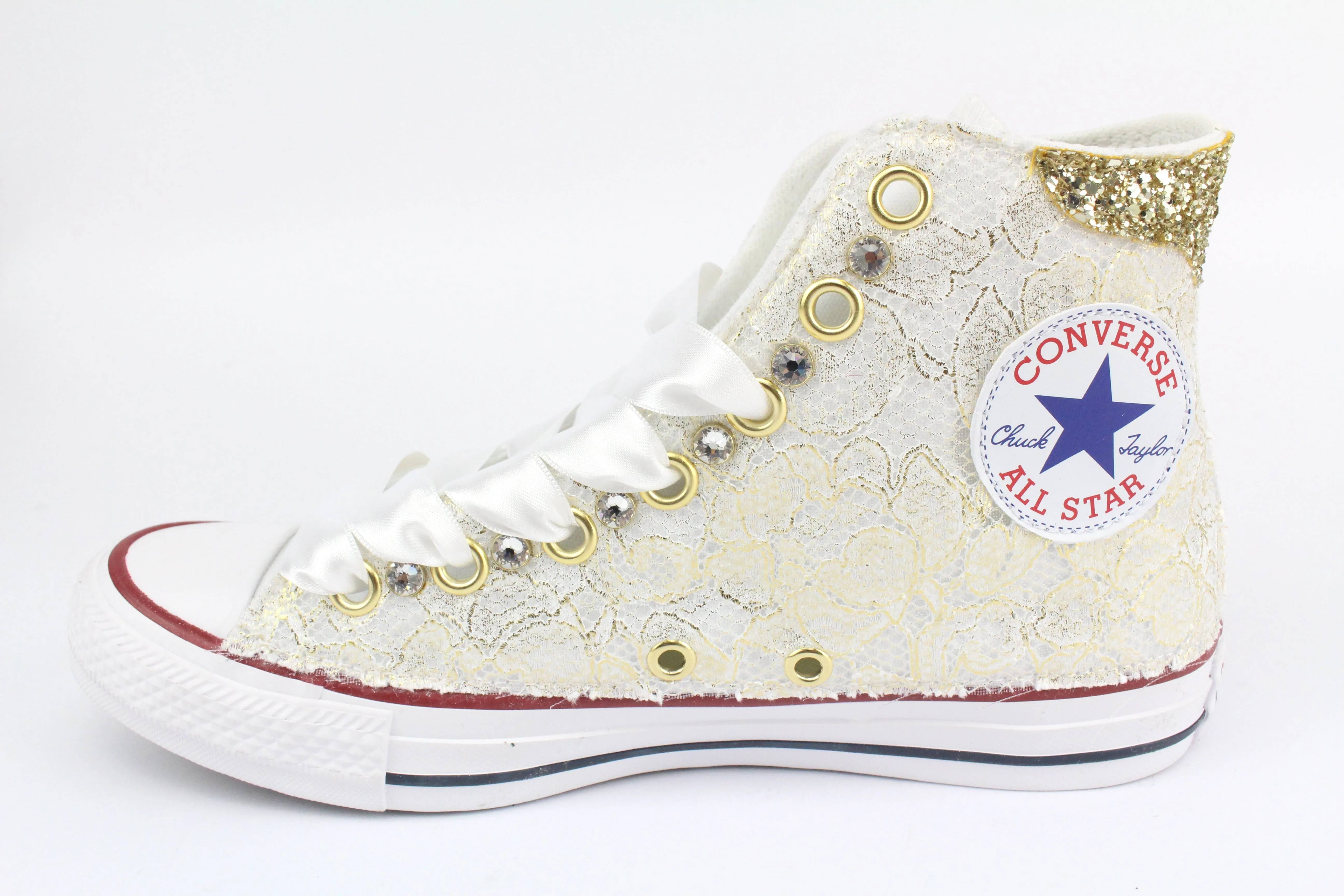 Converse All Star Pizzo Oro & Strass