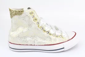 Converse All Star Pizzo Oro & Strass