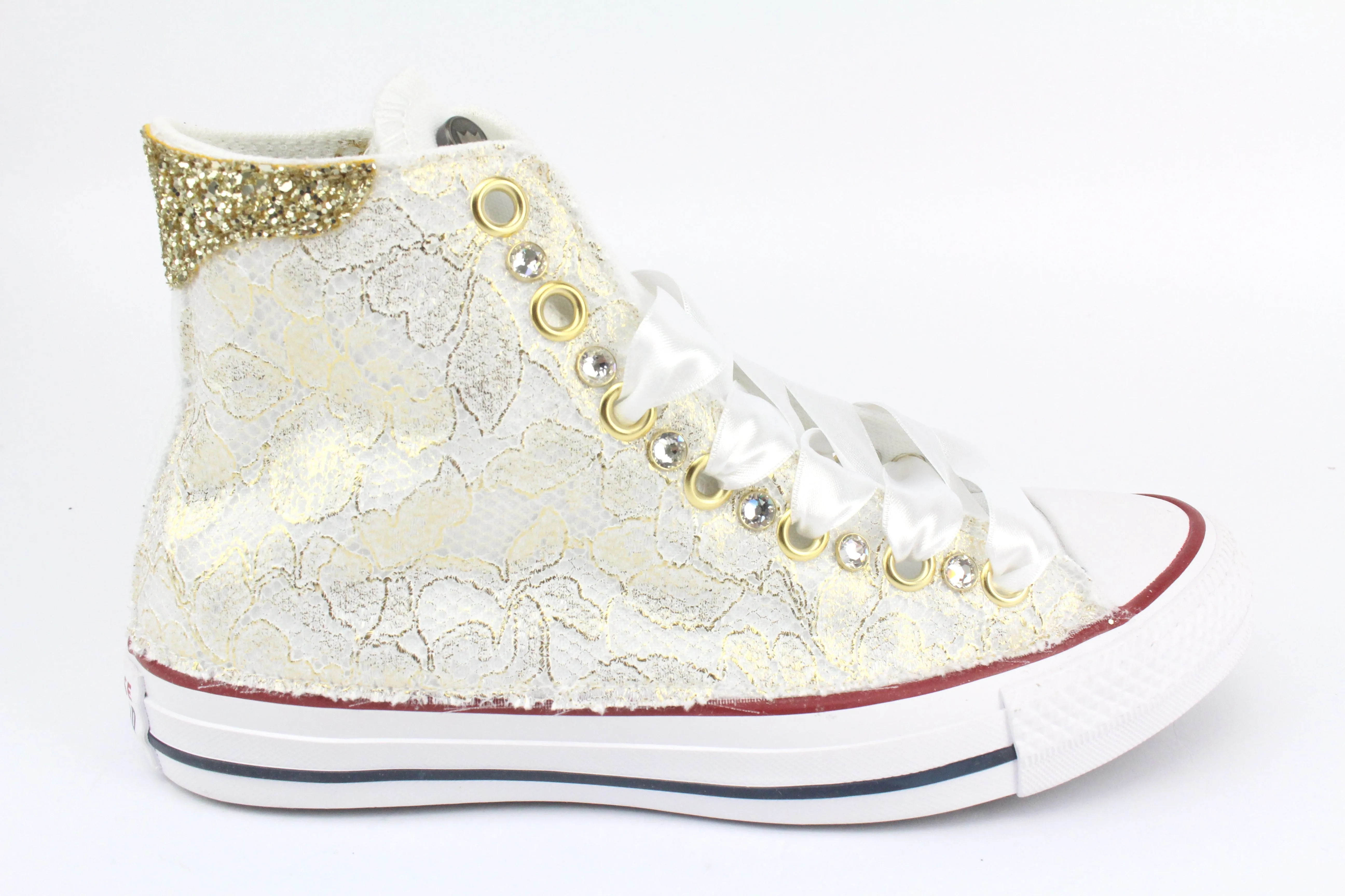 Converse All Star Pizzo Oro & Strass