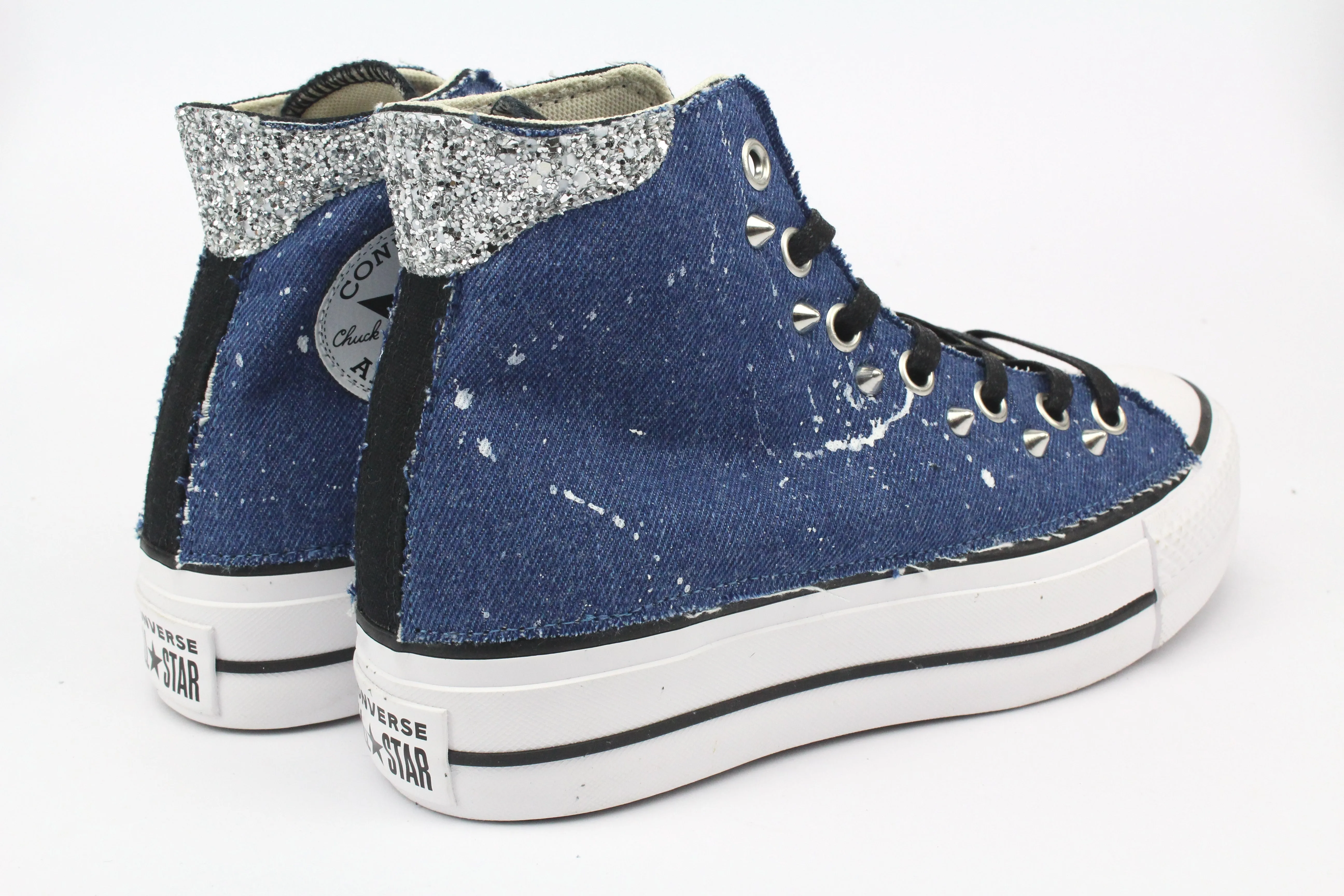 Converse All Star Platform Jeans Vernice & Glitter