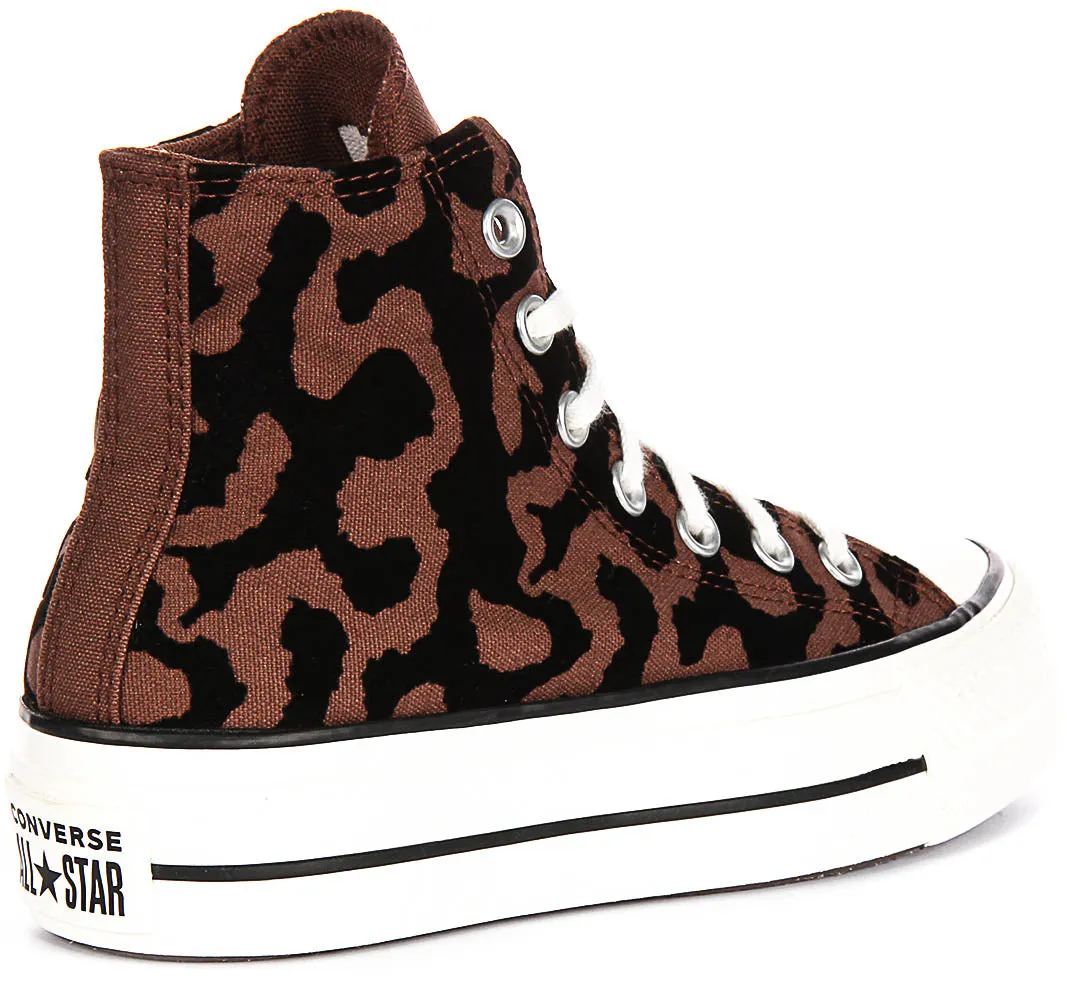 Converse Chuck 70 Leopard Remix A12351C In Brown Black