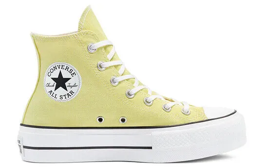 Converse Chuck Taylor All Star Platform Hi 570433C Women Light Citron Shoes C209