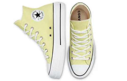 Converse Chuck Taylor All Star Platform Hi 570433C Women Light Citron Shoes C209