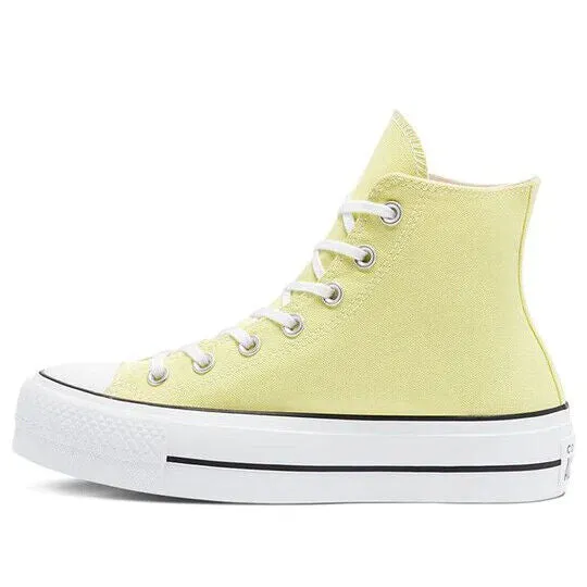 Converse Chuck Taylor All Star Platform Hi 570433C Women Light Citron Shoes C209