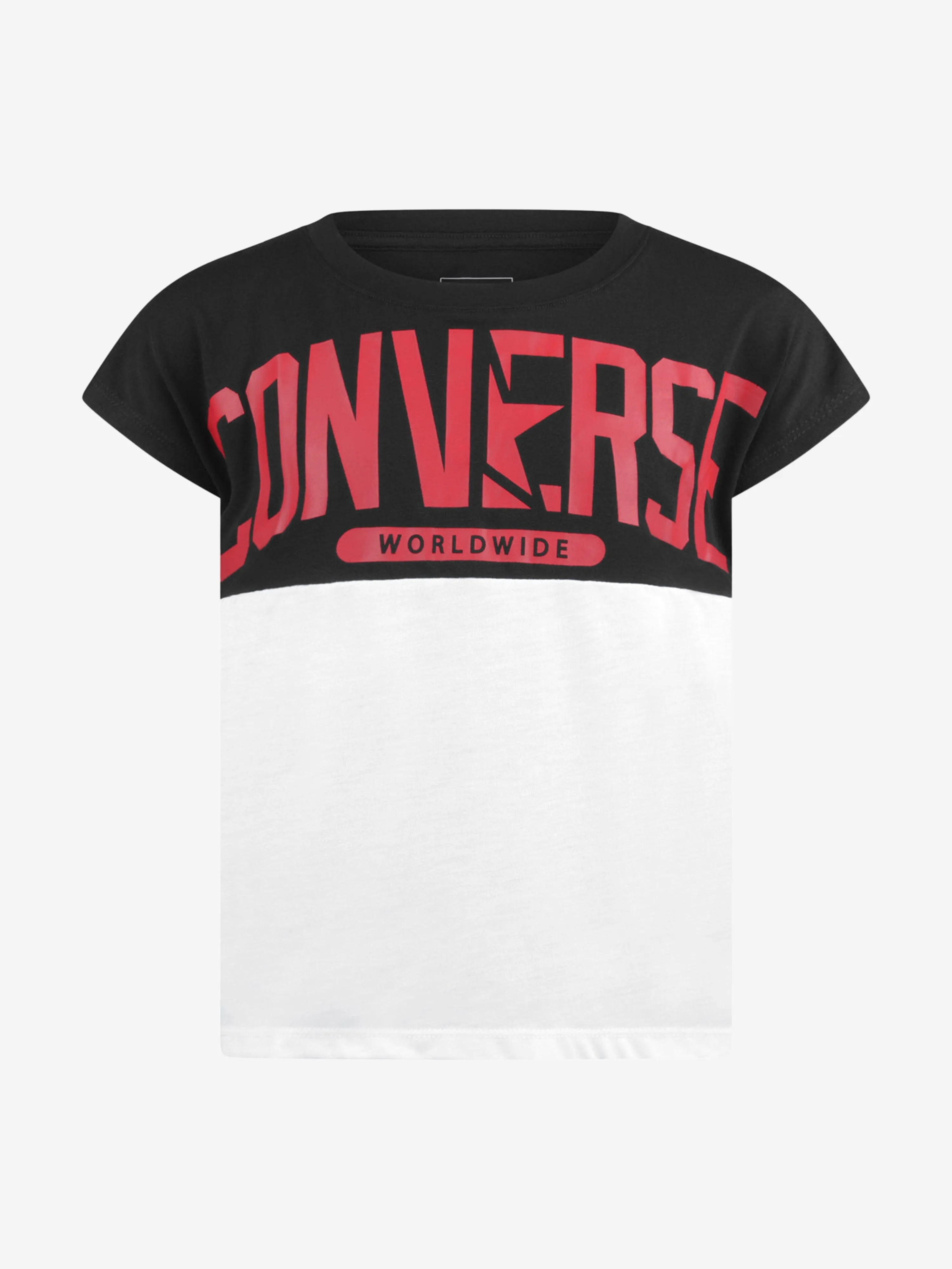 Converse Girls & White Worldwide Top