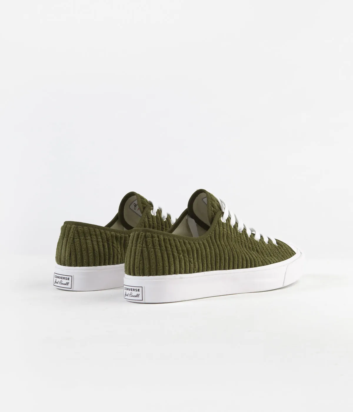 Converse JP Ox Wide Wale Cord Shoes - Surplus Olive / White / Black