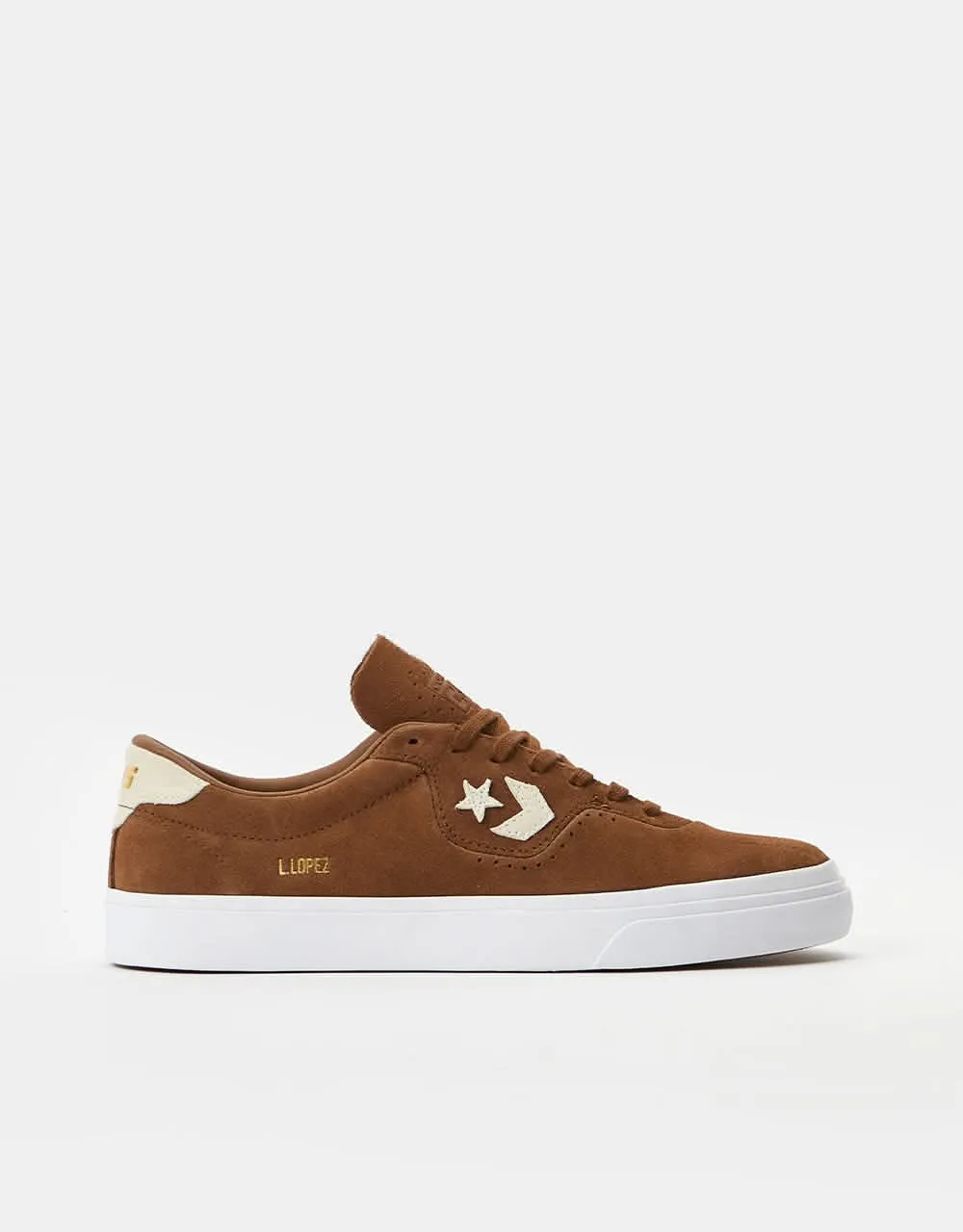 Converse Louie Lopez Pro Skate Shoes - Chestnut Brown/Natural Ivory