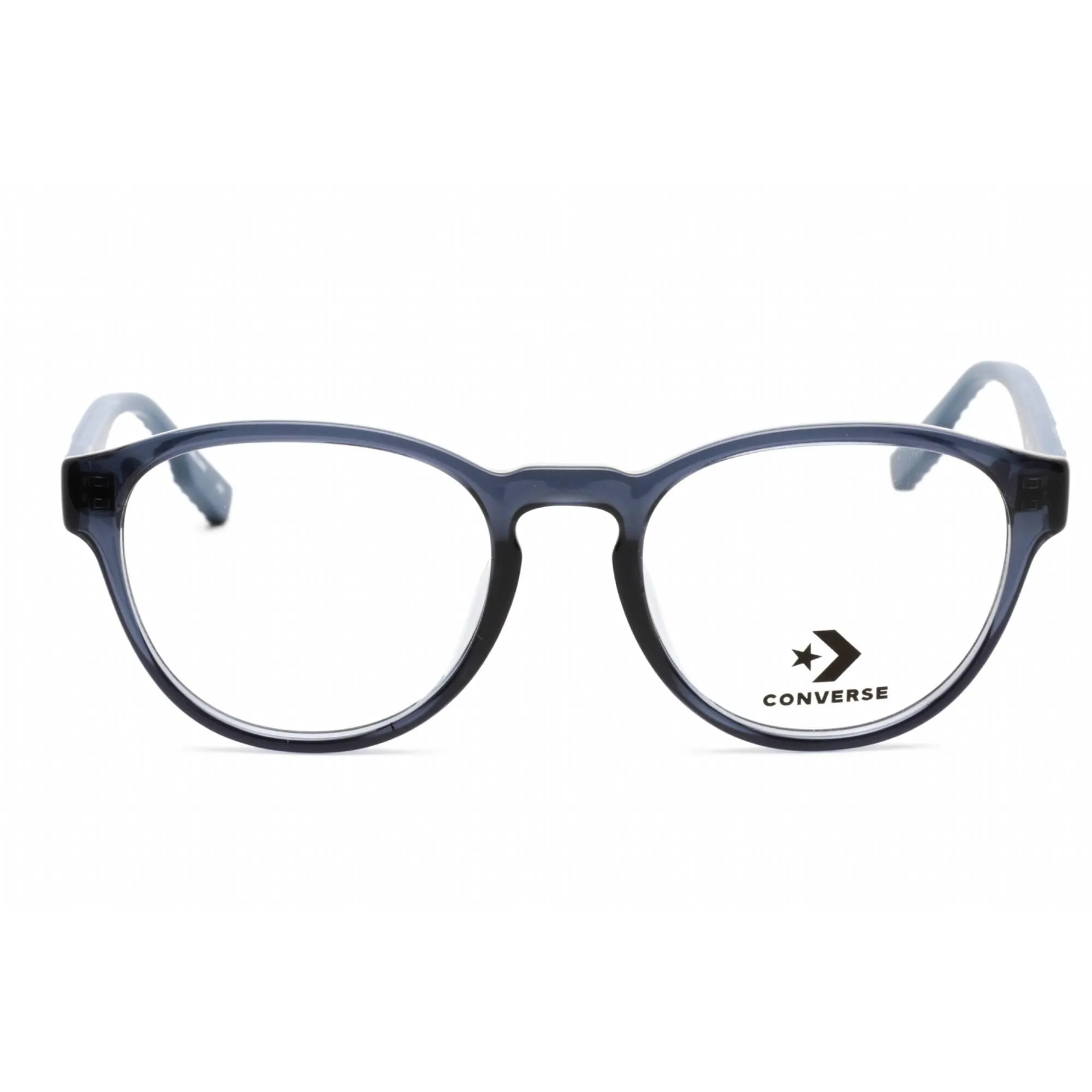 Converse Men's Eyeglasses - Full Rim Crystal Steel Plastic Round Frame | CV5033 419