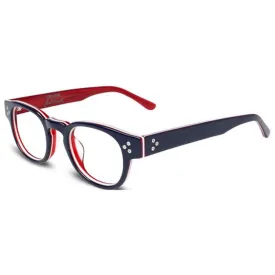 Converse Men's Eyeglasses - Navy Stripe Plastic Frame | P002-UF-NAV-46-22-150