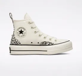 Converse scarpa sneakers da donna Chuck Taylor All Star Platform HI Animal Mix A03874C beige