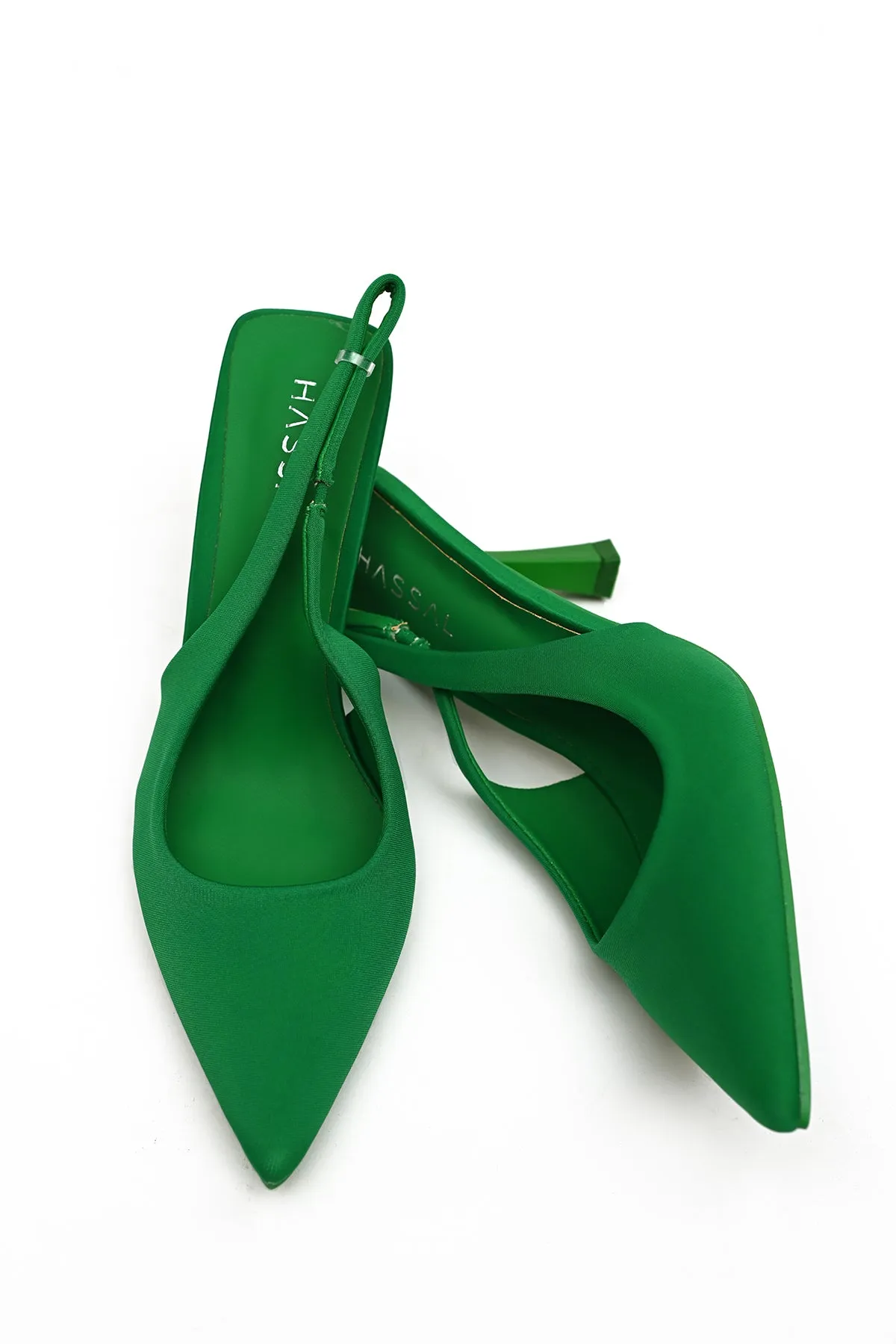 Daisy Strap Heel green