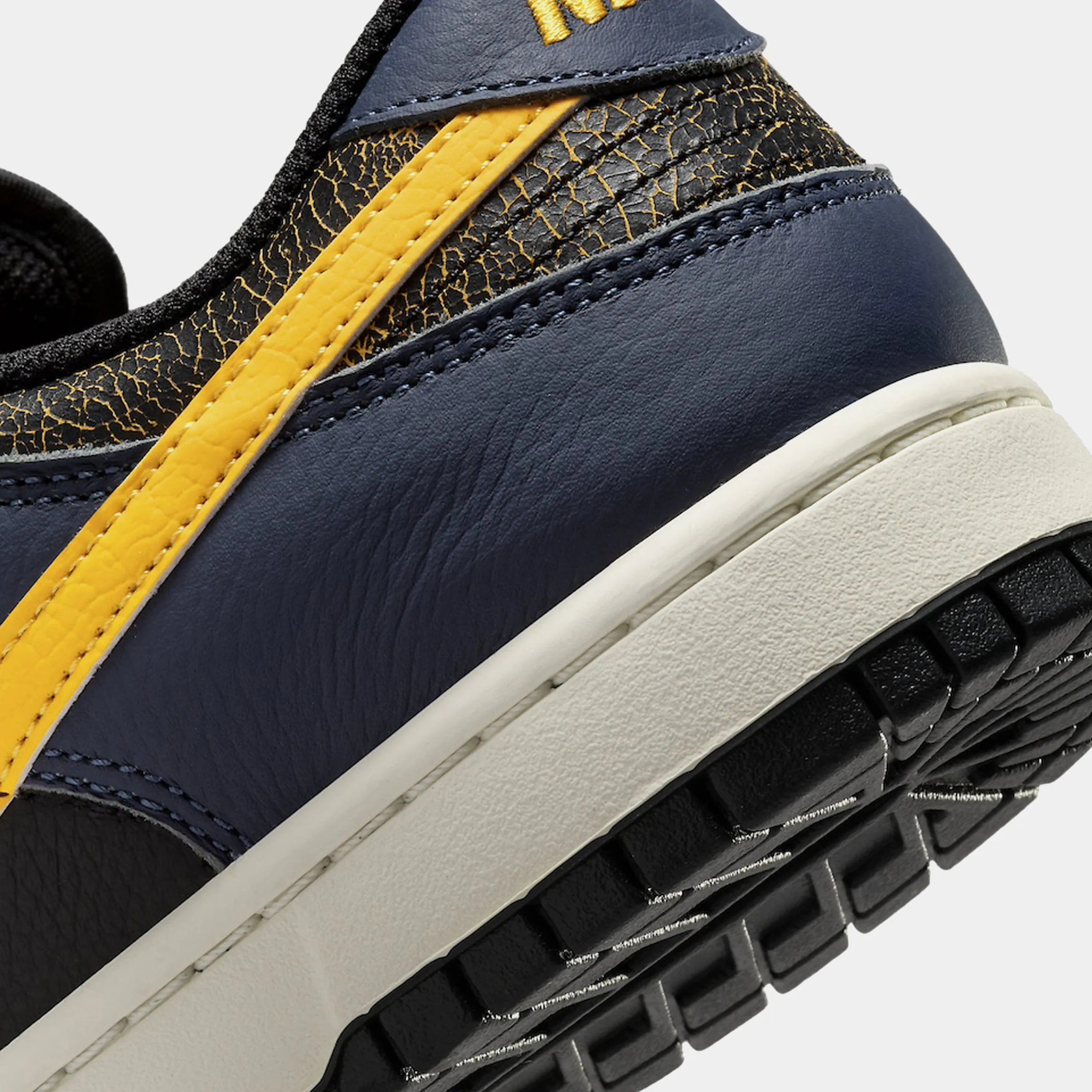 Dunk Low Mens Basketball Shoes (Black/Tour Yellow/Midnight Navy/Sail)