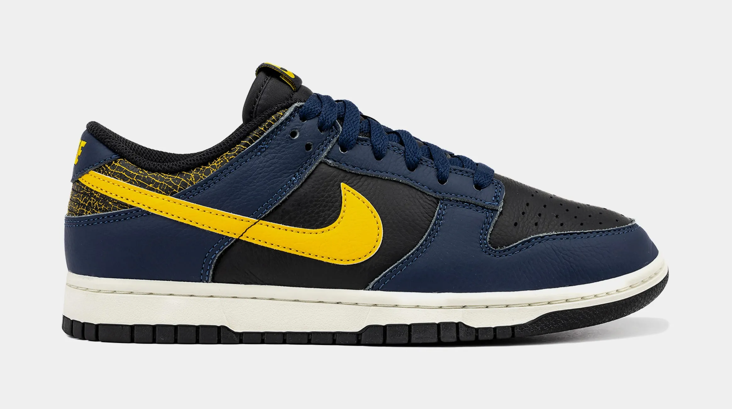 Dunk Low Mens Basketball Shoes (Black/Tour Yellow/Midnight Navy/Sail)