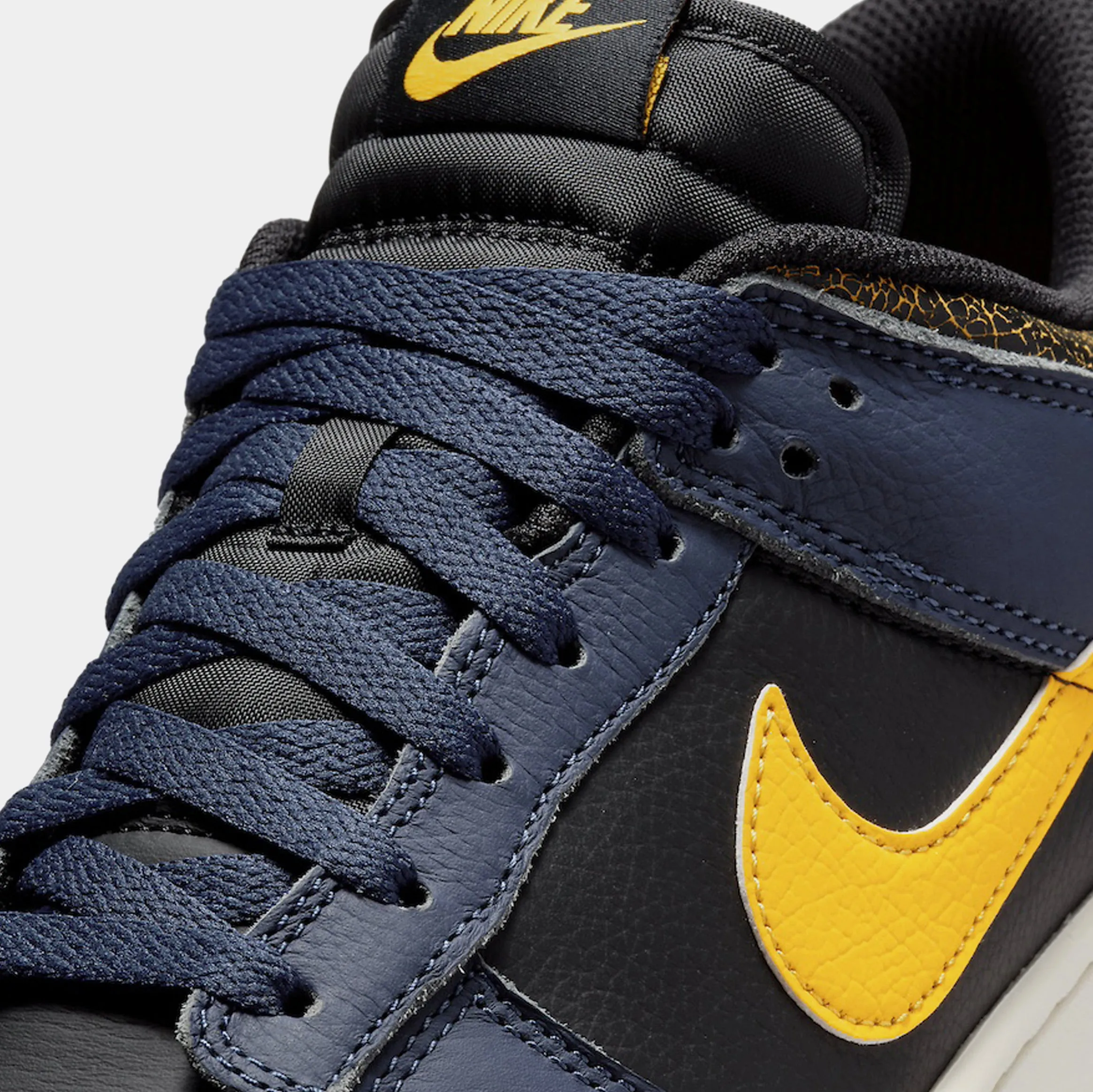 Dunk Low Mens Basketball Shoes (Black/Tour Yellow/Midnight Navy/Sail)