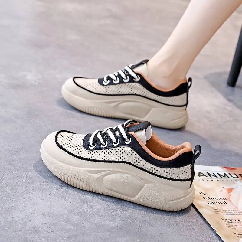 Elastic Platform Breathable Casual Shoes