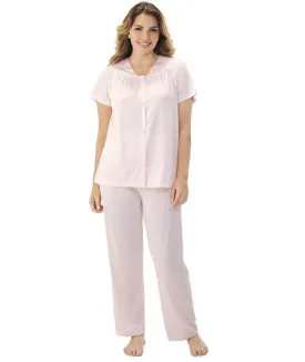 Exquisite Form Short Sleeve Pajamas - Pink Champagne