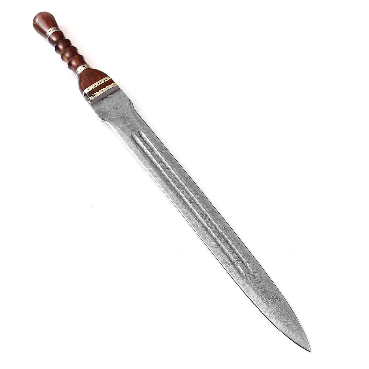 Exquisite Handmade Damascus Steel Roman Gladius Sword