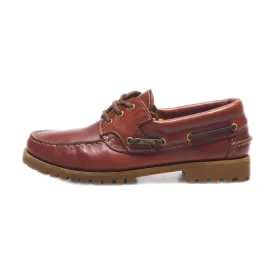 Floris Van Bommel Boat Shoes Leather Brown Colour For Men