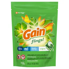 Gain Fling! Original Scent Laundry Detergent Pod 19 oz 24 pk