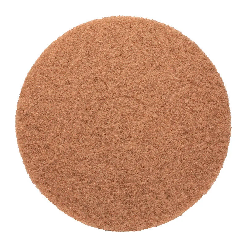 Gator 17 in. D Non-Woven Natural/Polyester Fiber Floor Pad Disc Tan