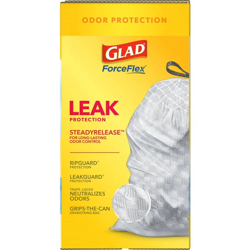 Glad Force Flex 13 gal Fresh Scent Tall Kitchen Bags Drawstring 110 pk 0.72 mil