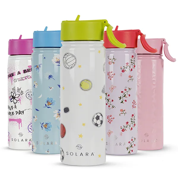 Insulated Water Bottle (2 Caps)