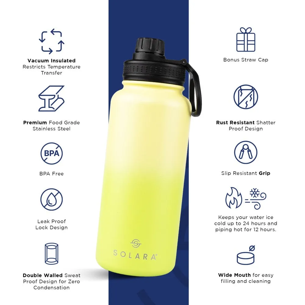 Insulated Water Bottle (2 Caps)