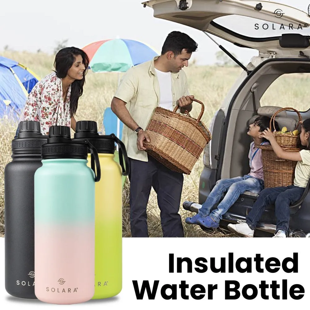 Insulated Water Bottle (2 Caps)