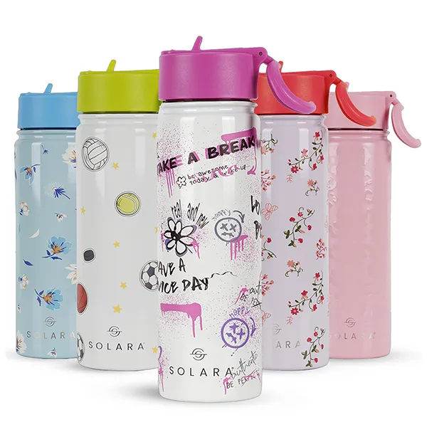 Insulated Water Bottle (2 Caps)