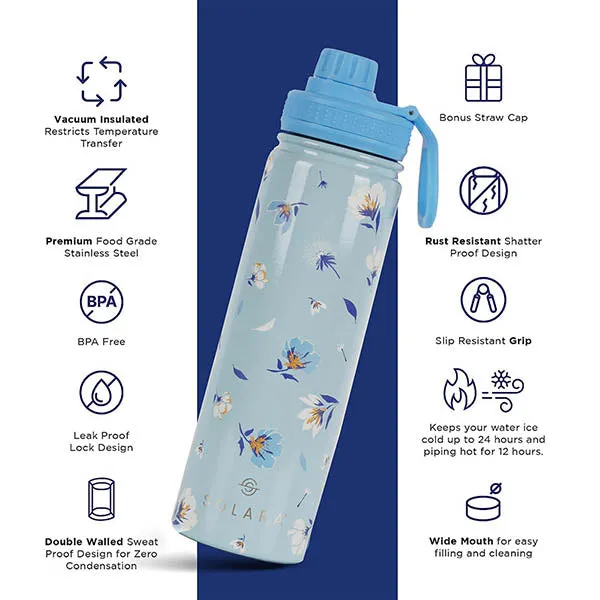 Insulated Water Bottle (2 Caps)