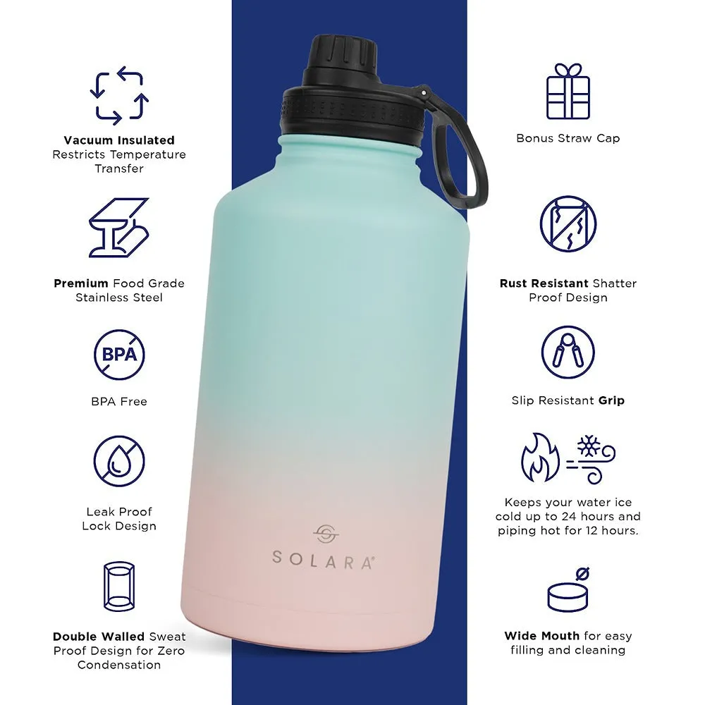 Insulated Water Bottle (2 Caps)