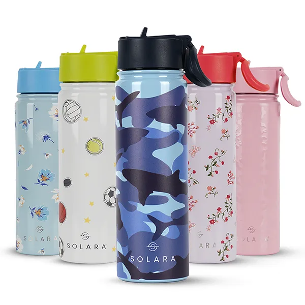 Insulated Water Bottle (2 Caps)